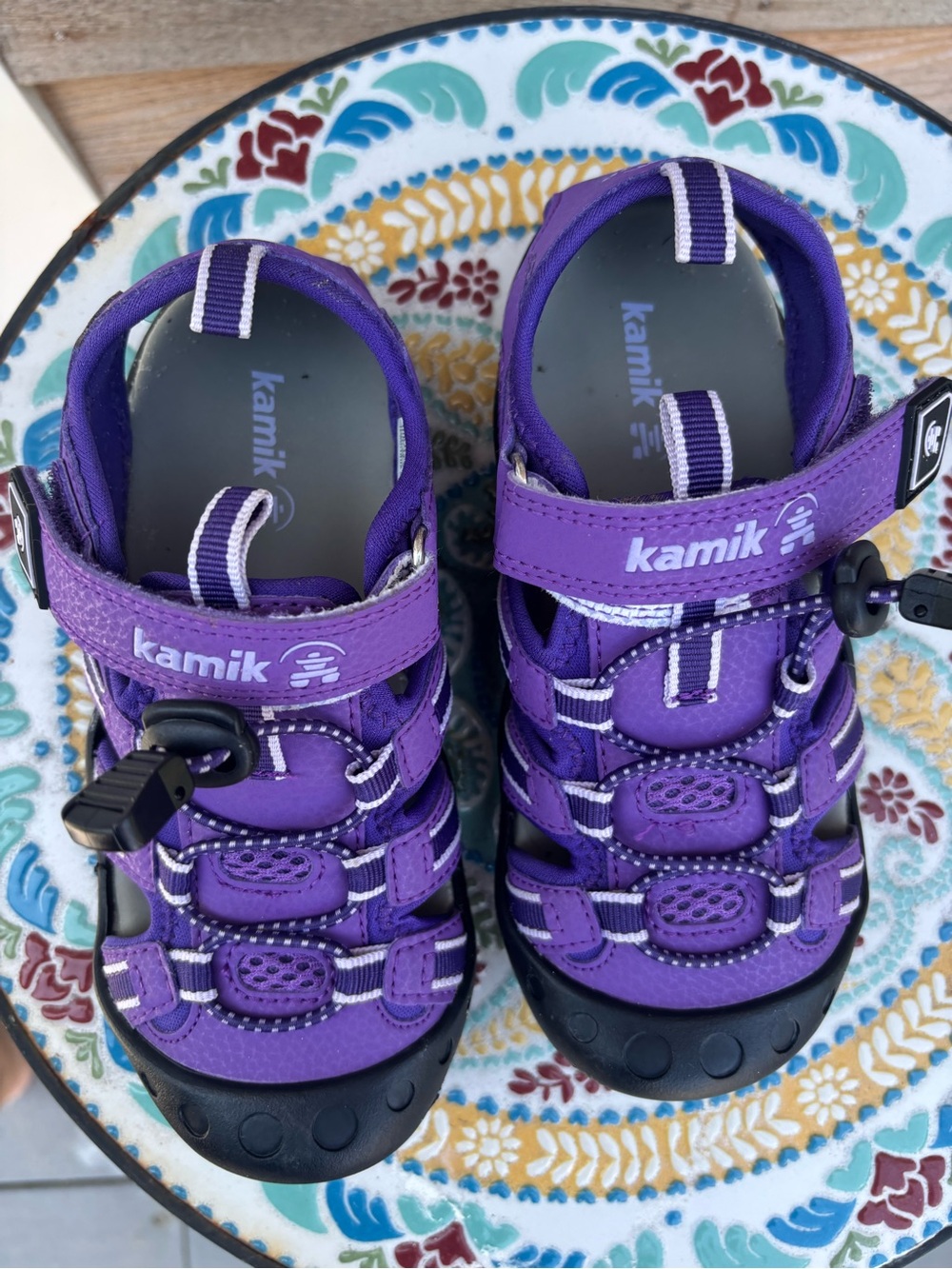 Kamik Kids Purple Closed-Toe Sport Sandals